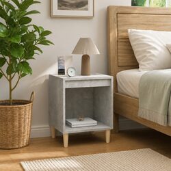 Elegant Grey Bedside Cabinet for Stylish Storage