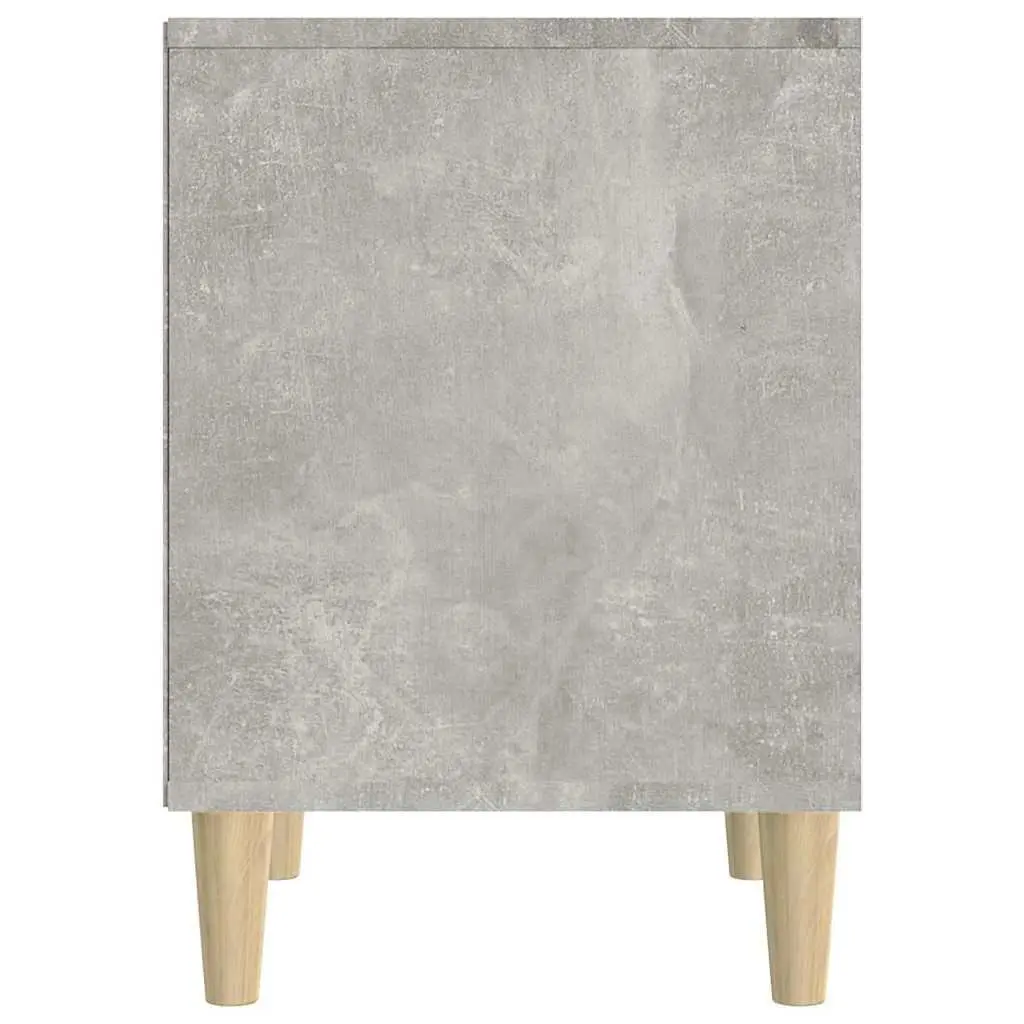 Bedside Cabinets Grey 2 Piece Storage Tables Engineered Wood
