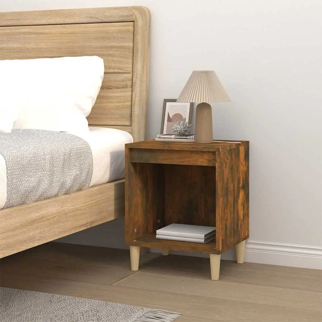 Bedside Cabinet Brown Engineered Wood 40x35x50cm