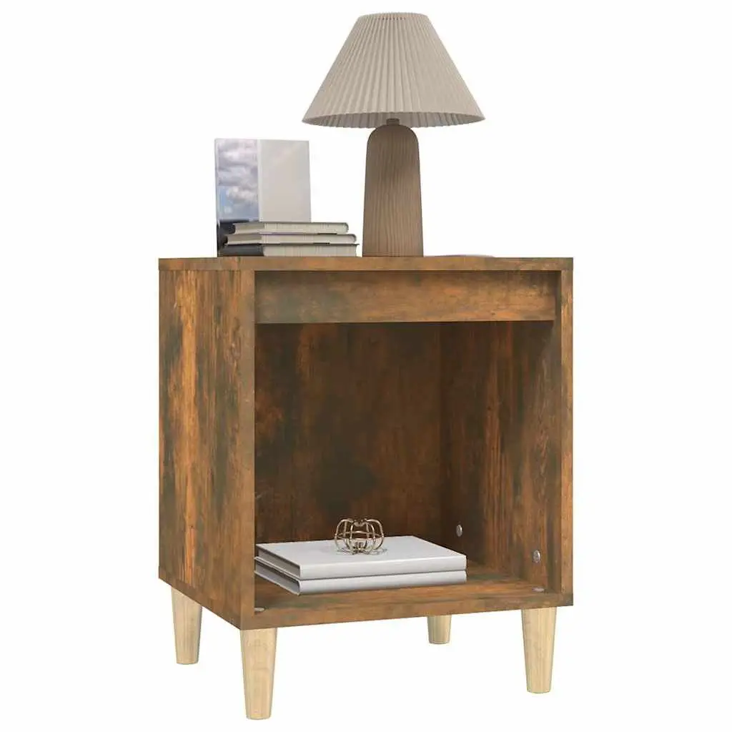 Bedside Cabinet Brown Engineered Wood 40x35x50cm
