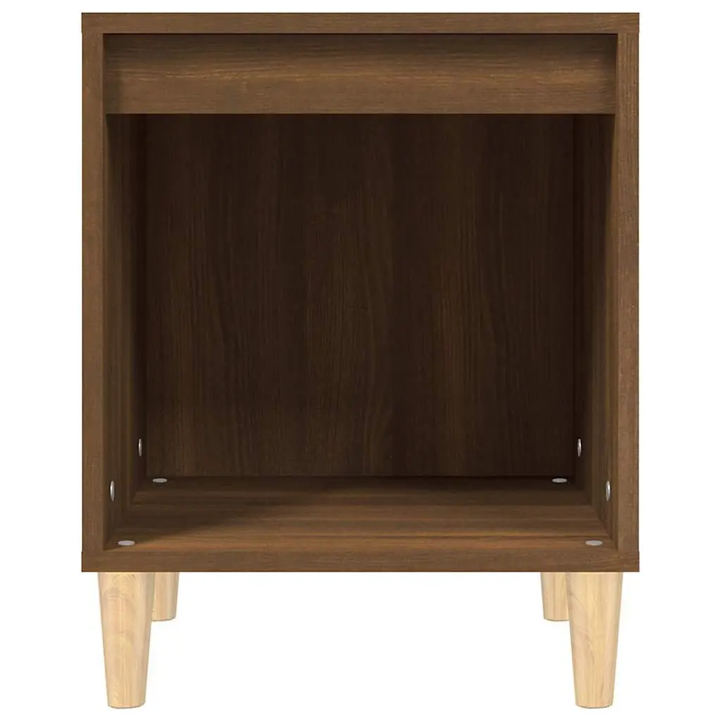 Bedside Cabinet Brown Oak 40x35x50 cm Engineered Wood Side Table