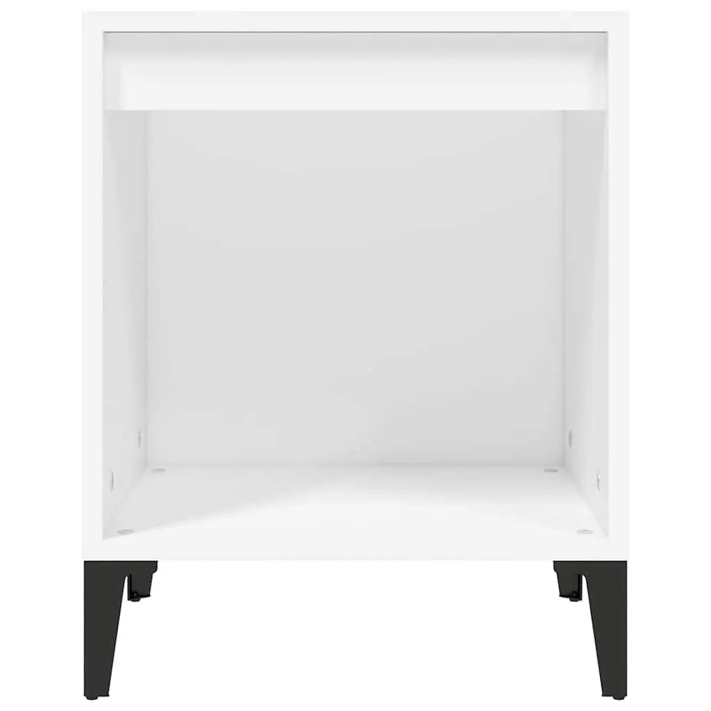 Bedside Table White 40x35x50 cm Engineered Wood