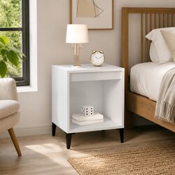 Elegant High Gloss White Bedside Cabinet for Your Bedroom