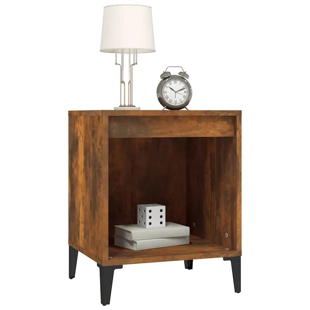 Bedside Table Brown Engineered Wood 40x35x50cm