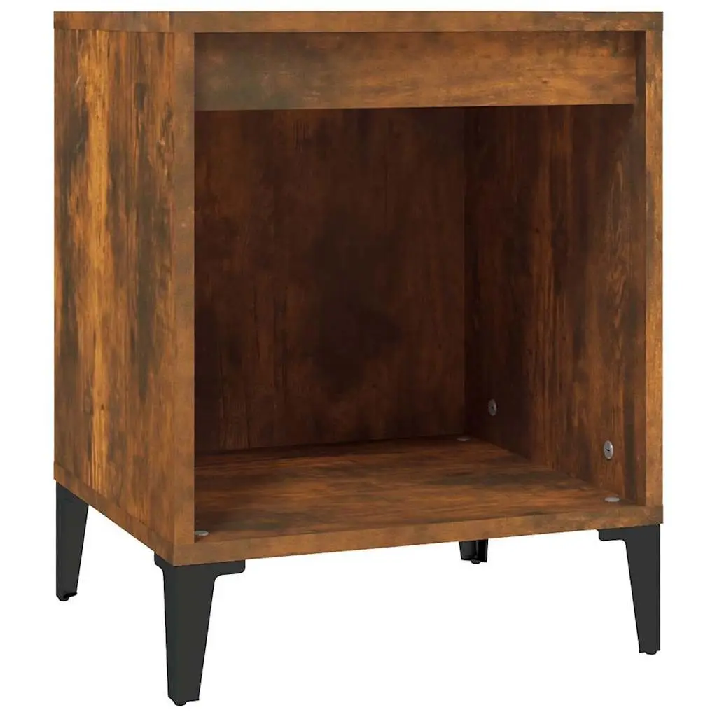 Bedside Cabinets Brown Smoked Oak 40 x 35 x 50 cm Engineered Wood