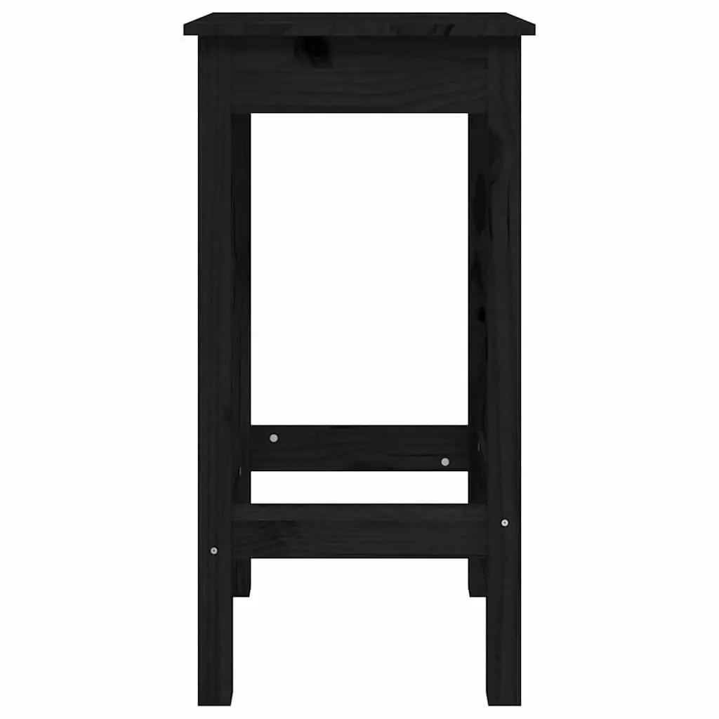Bar Stools 2 pcs Black 40x40x78 cm No Backrest Kitchen Dining Room Chairs