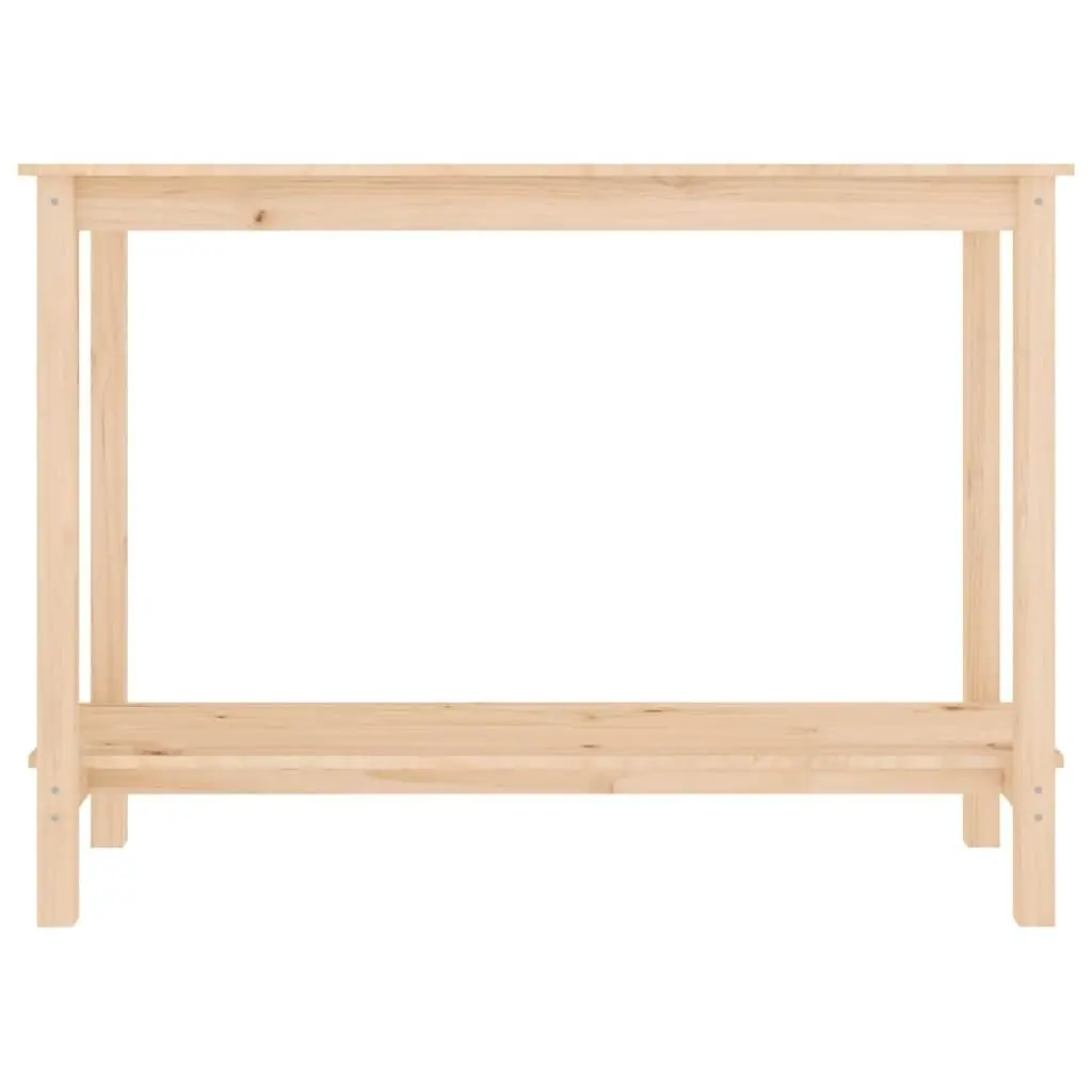 Brown Console Table 110x40x80 cm Solid Pine