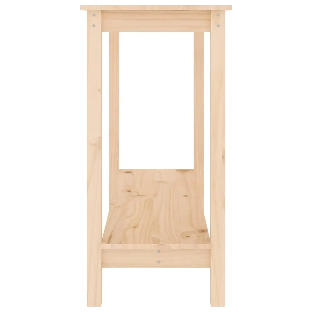 Brown Console Table 110x40x80 cm Solid Pine