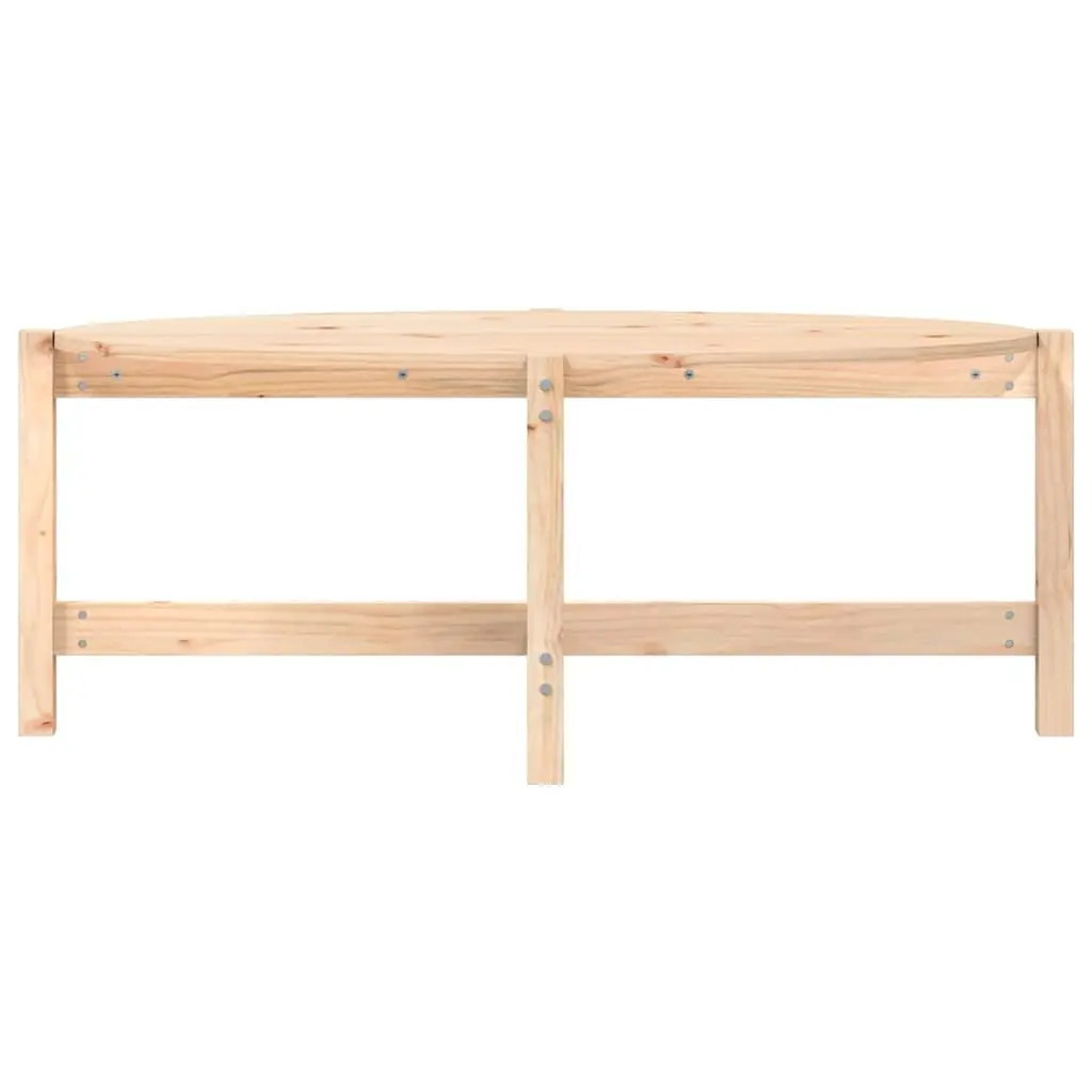 Coffee Table Brown Solid Pine Wood 118 x 63 x 45 cm