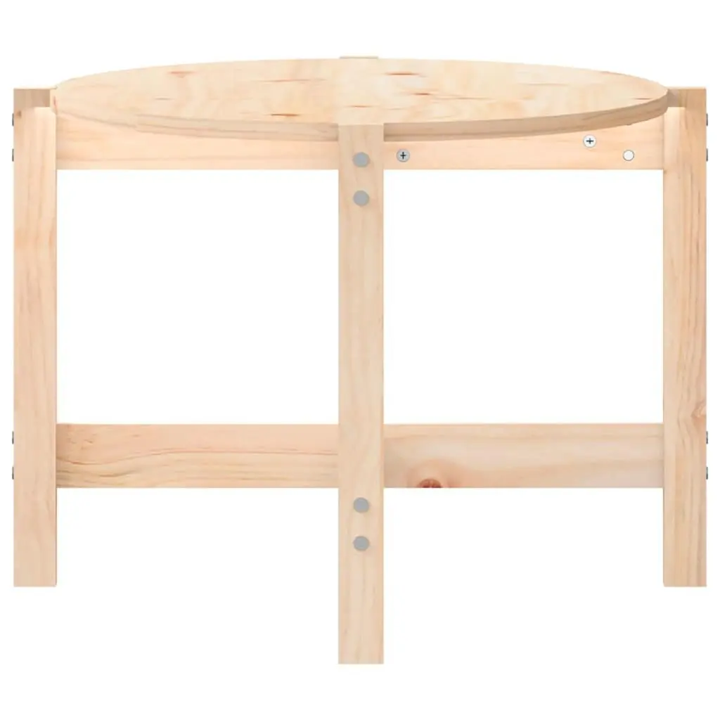 Coffee Table Brown Solid Pine Wood 118 x 63 x 45 cm