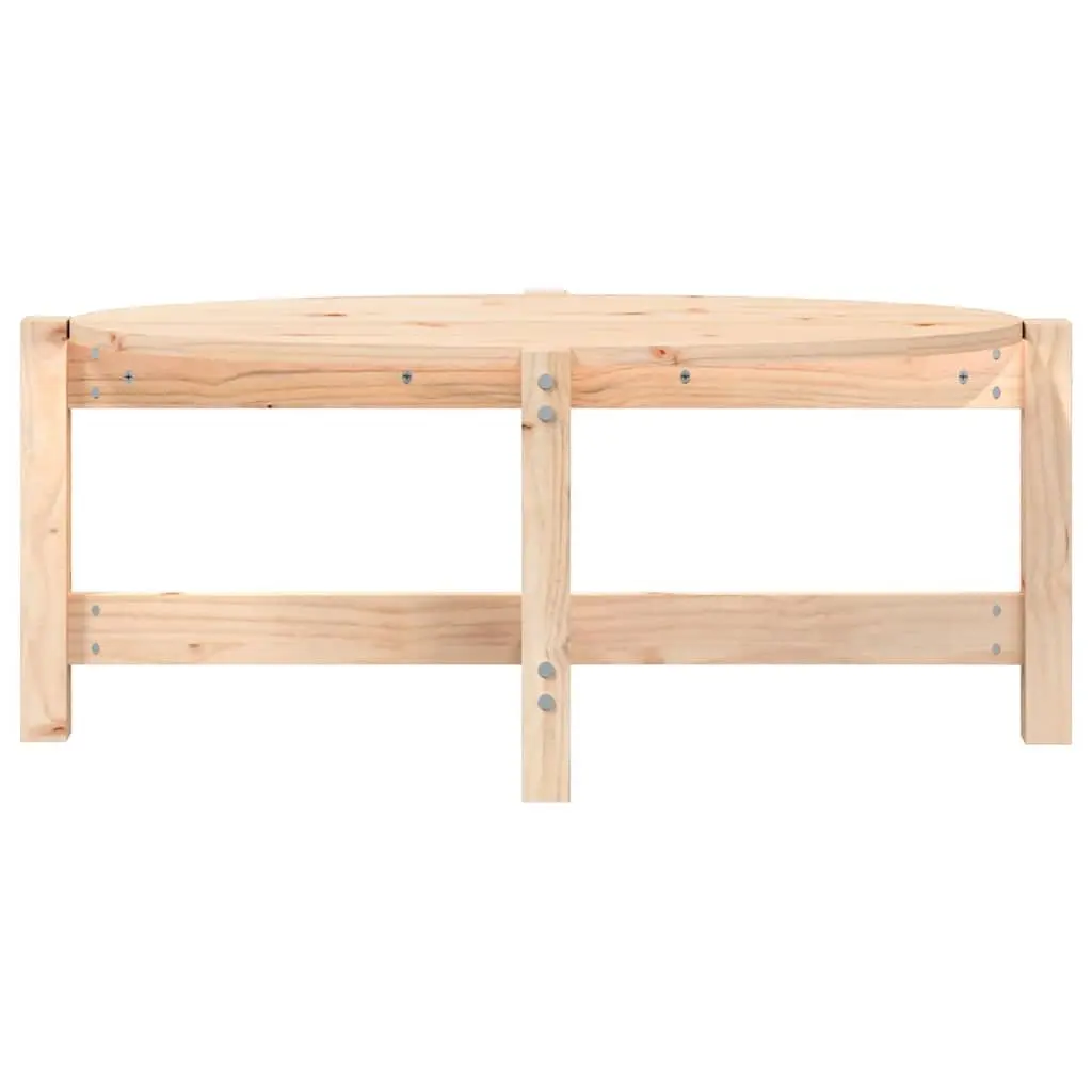 Solid Wood Coffee Table Brown 87x48x35 cm Pine