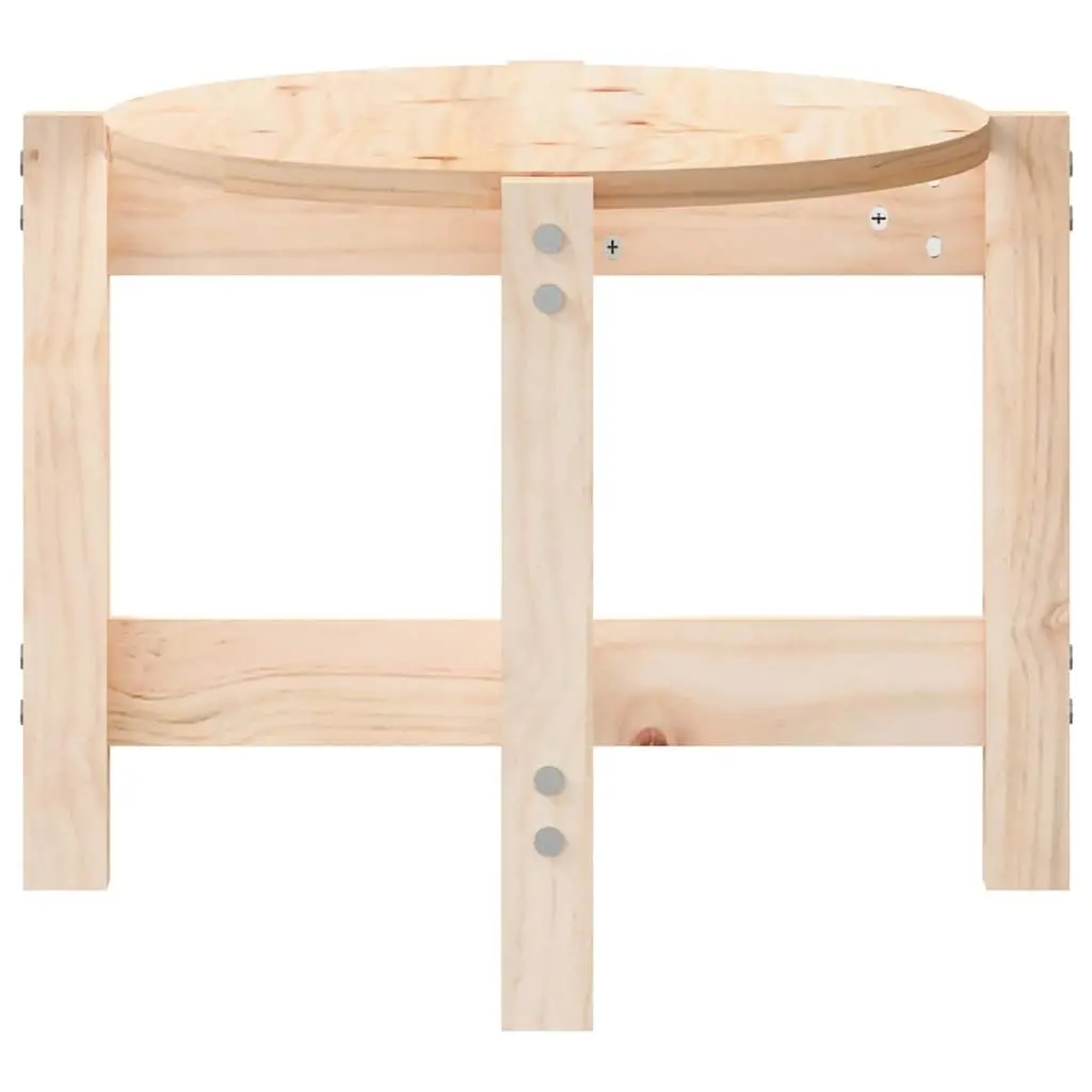 Solid Wood Coffee Table Brown 87x48x35 cm Pine