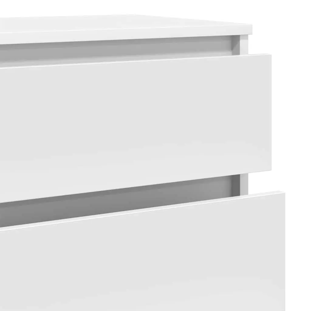 White Drawer Cabinet with 5 Drawers 60x36x103 cm