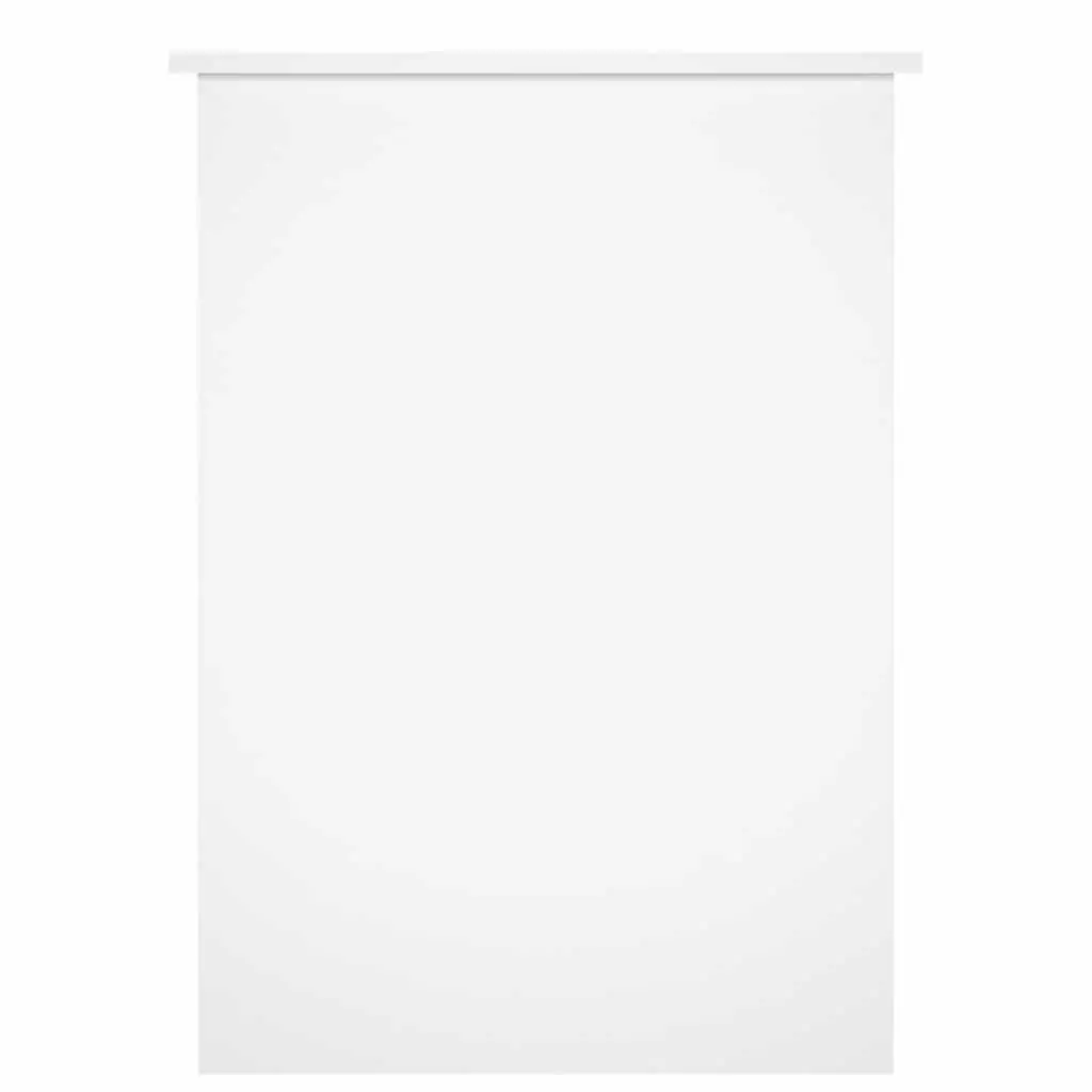 White Office Desk with Storage Shelves