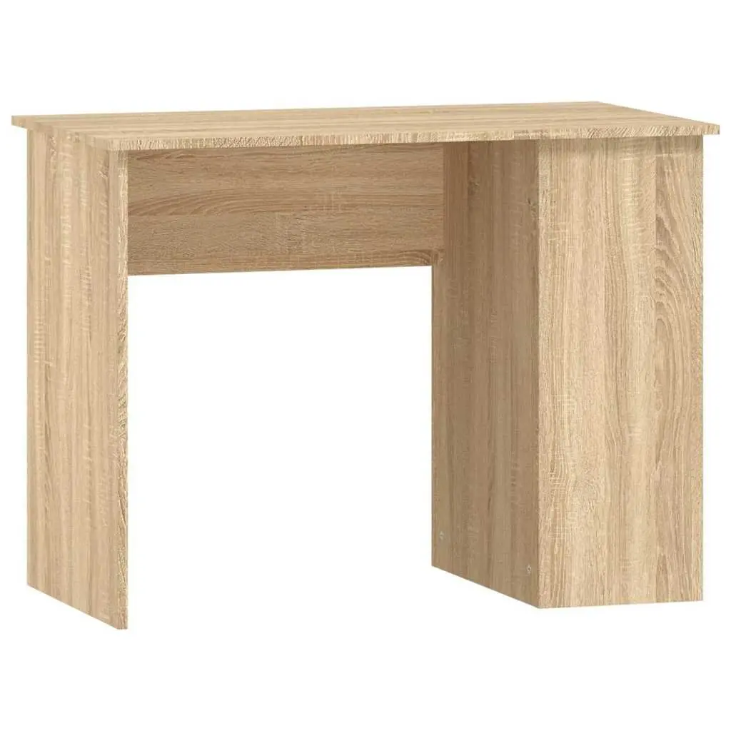 Brown Engineered Wood Office Desk Computer Workstation