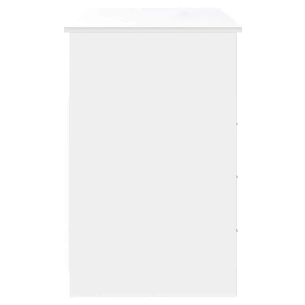 White Office Desk with 3 Drawers