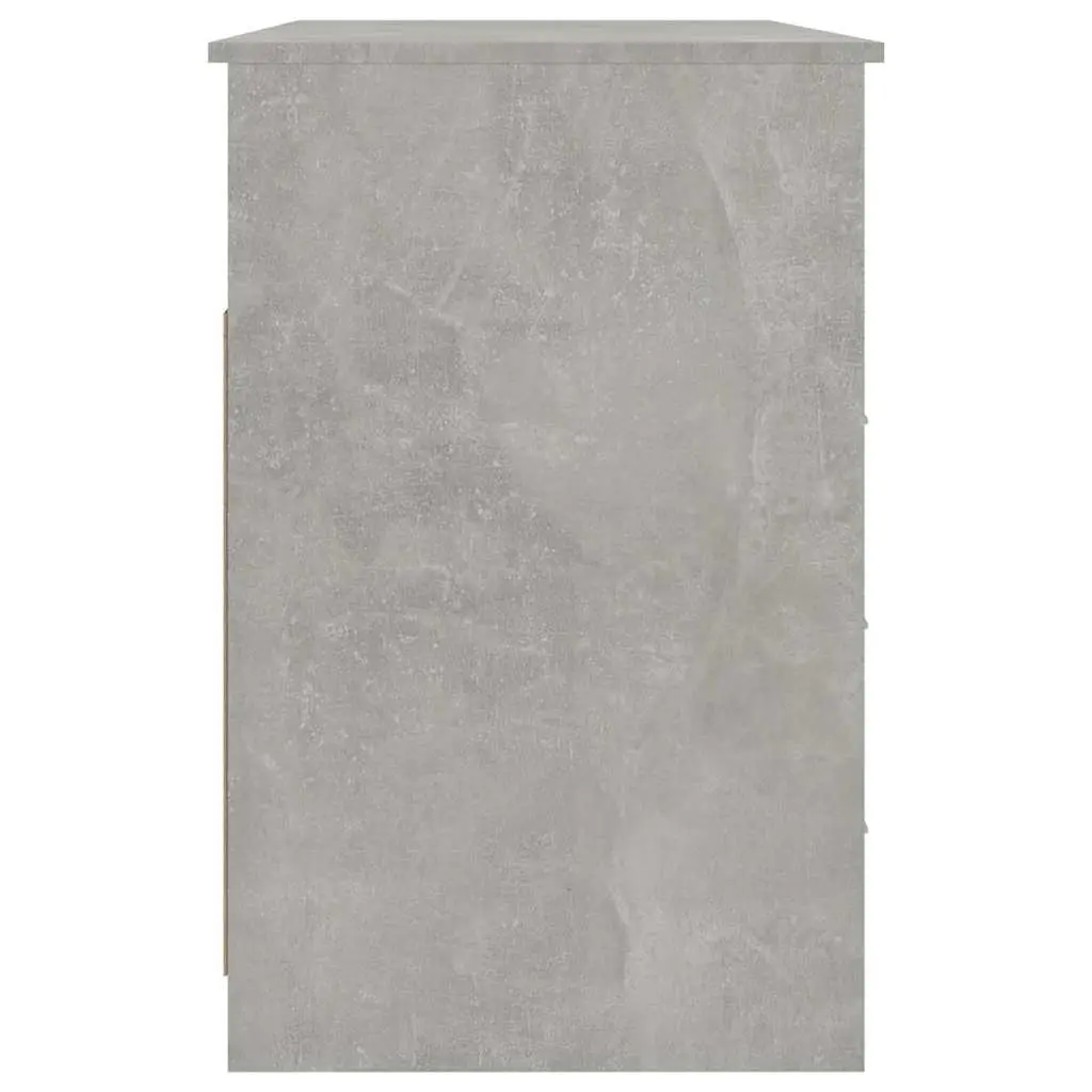Grey Office Desk with Drawers