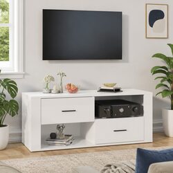White High Gloss TV Cabinet for Modern Living Spaces