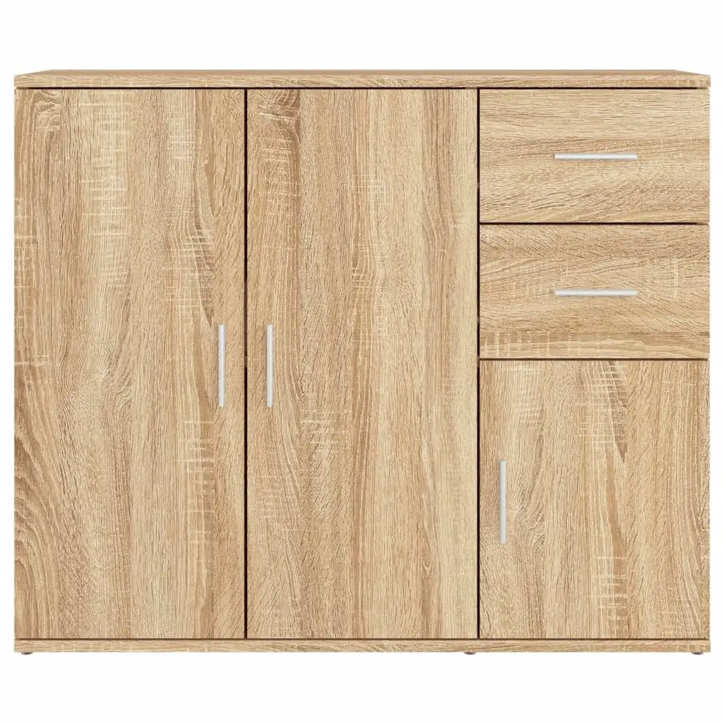 Sideboard Brown 91x29.5x75cm Engineered Wood Cabinet Storage Buffet Cupboard