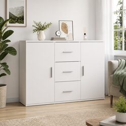 White Sideboard Storage Cabinet for Elegant Spaces