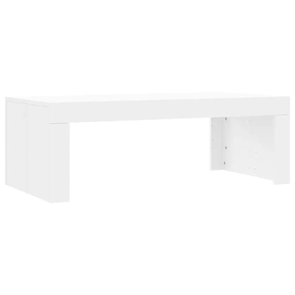 Coffee Table Modern White 102x50x36 cm Engineered Wood