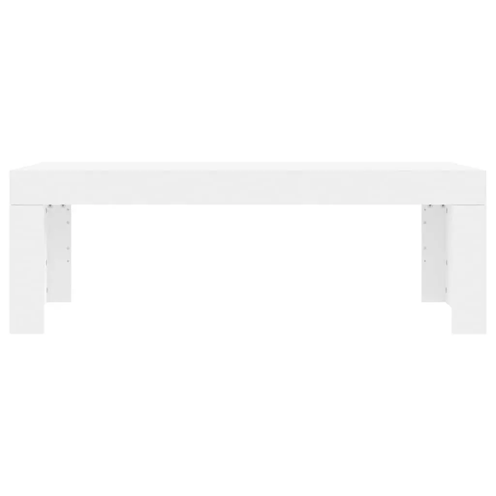 Coffee Table Modern White 102x50x36 cm Engineered Wood