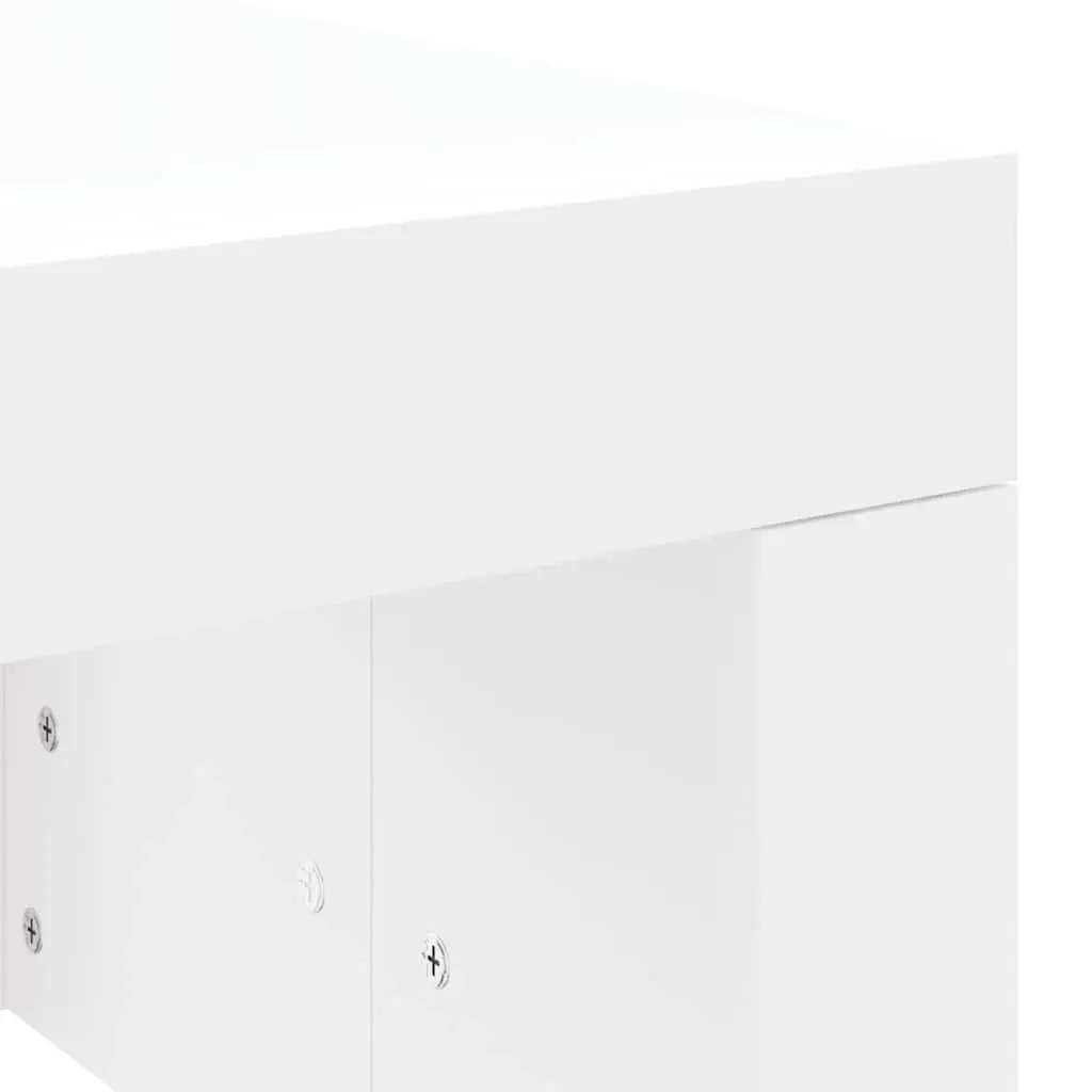 Coffee Table Modern White 102x50x36 cm Engineered Wood