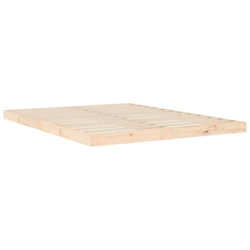 Bed Frame 150x200 cm Solid Pine Wood