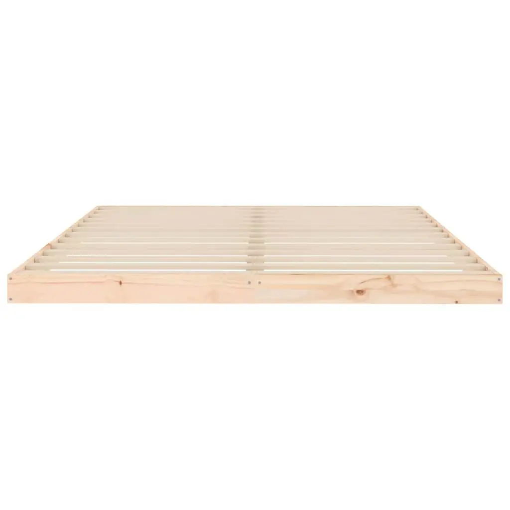 Bed Frame 150x200 cm Solid Pine Wood