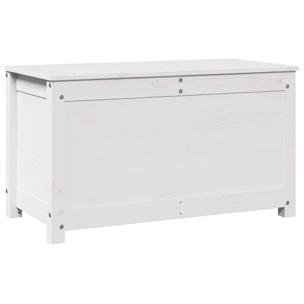White Solid Pine Wood Storage Box 80x40x45.5cm