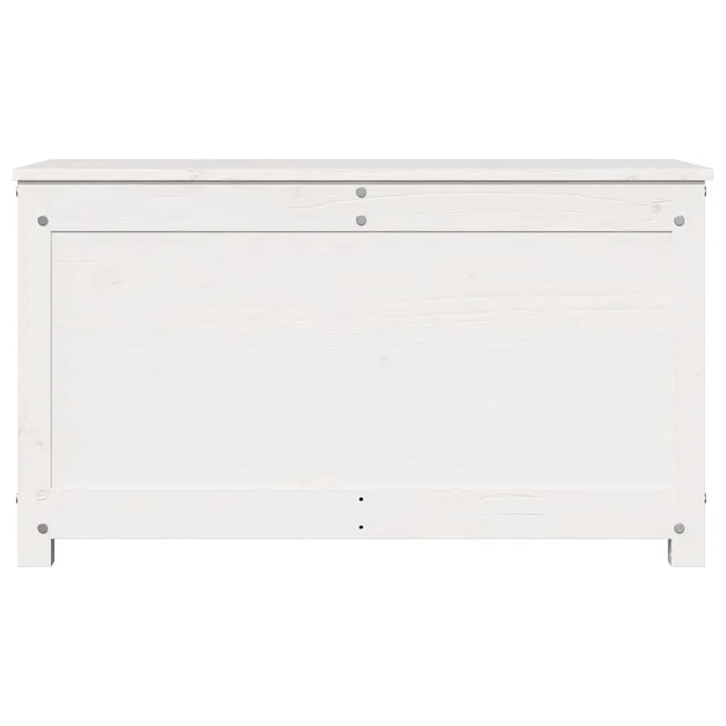 White Solid Pine Wood Storage Box 80x40x45.5cm