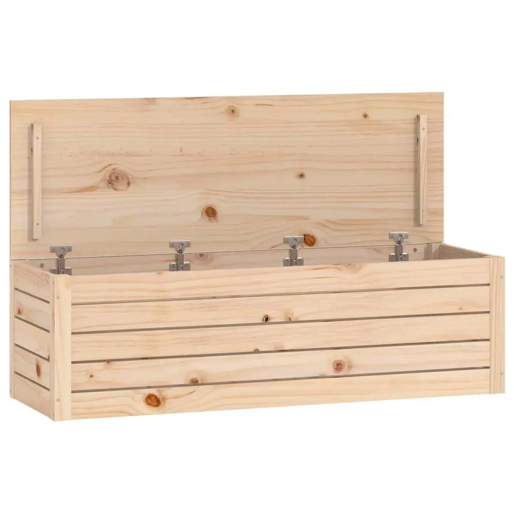 Solid Pine Wood Storage Box for Home Organisation