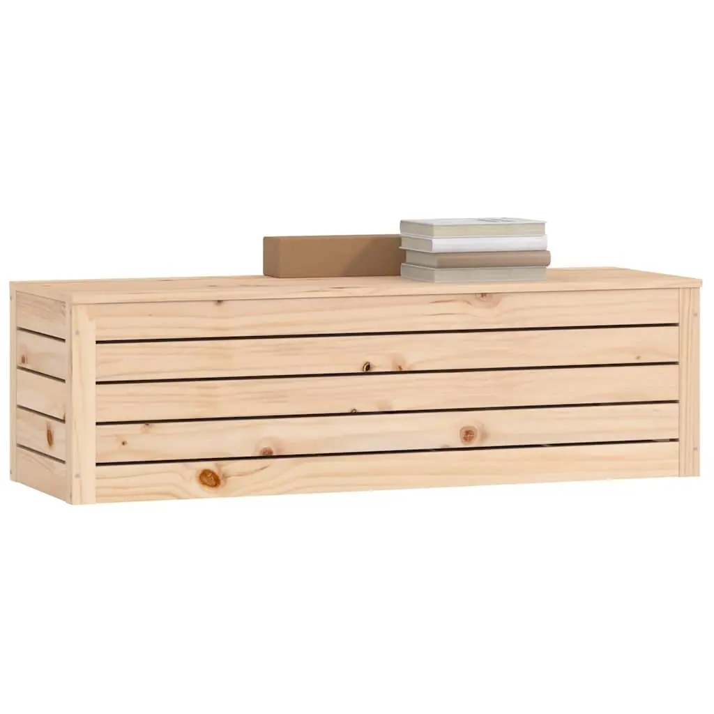 Solid Pine Wood Storage Box for Home Organisation