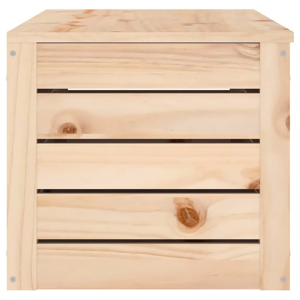 Solid Pine Wood Storage Box for Home Organisation