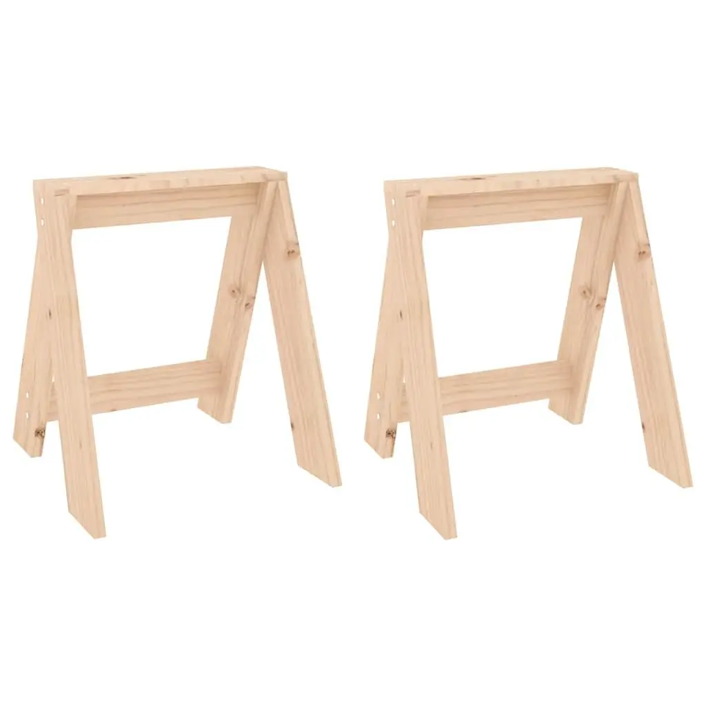 Wooden Stools Rustic Pine Wood Set of 2 Compact Kitchen Dining Bar Seating
