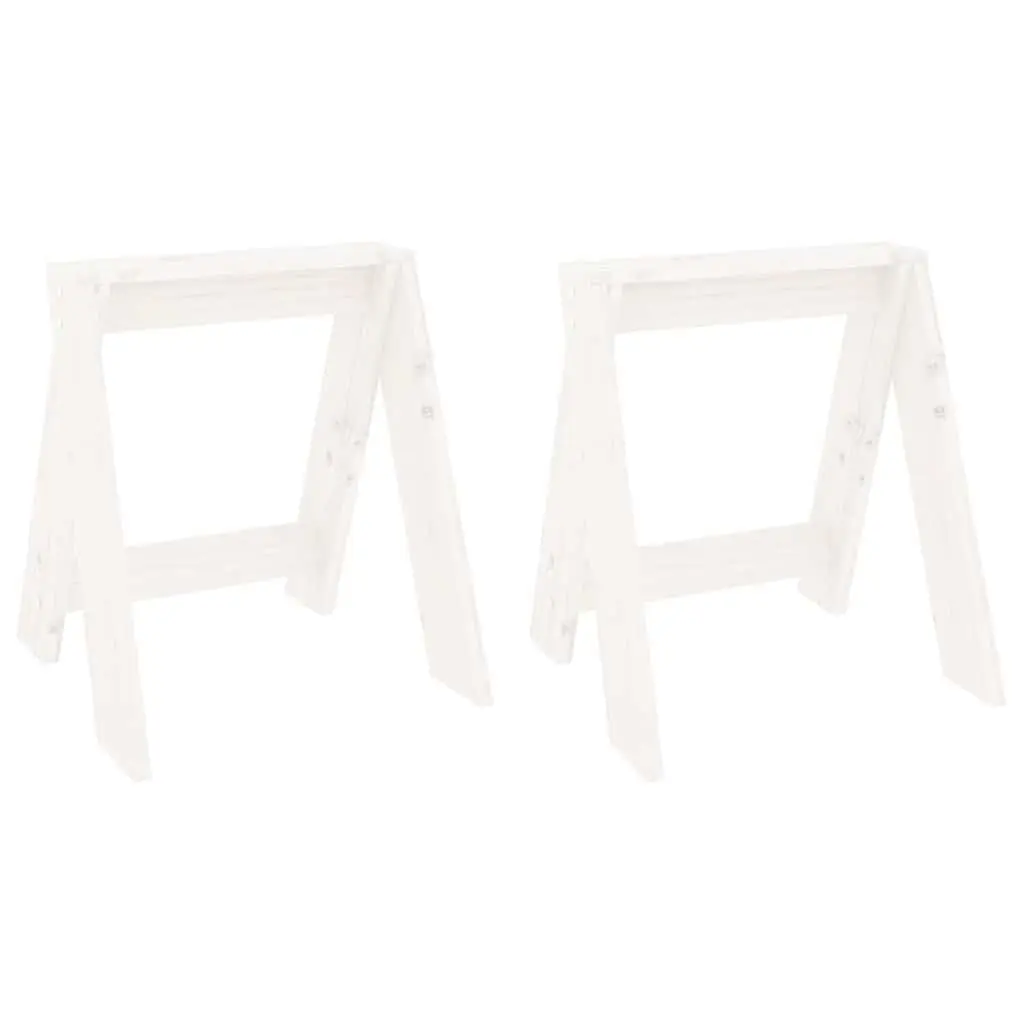 Set of 2 White Pine Bar Stools for Dining or Kitchen