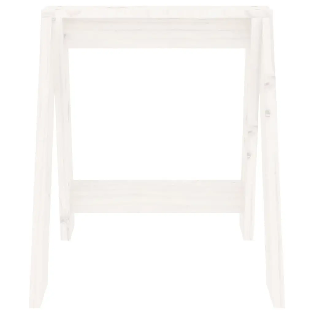 Set of 2 White Pine Bar Stools for Dining or Kitchen