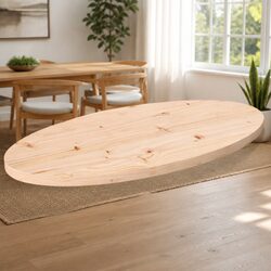 Natural Brown Solid Pine Wood Table Top 80x40x2.5 cm