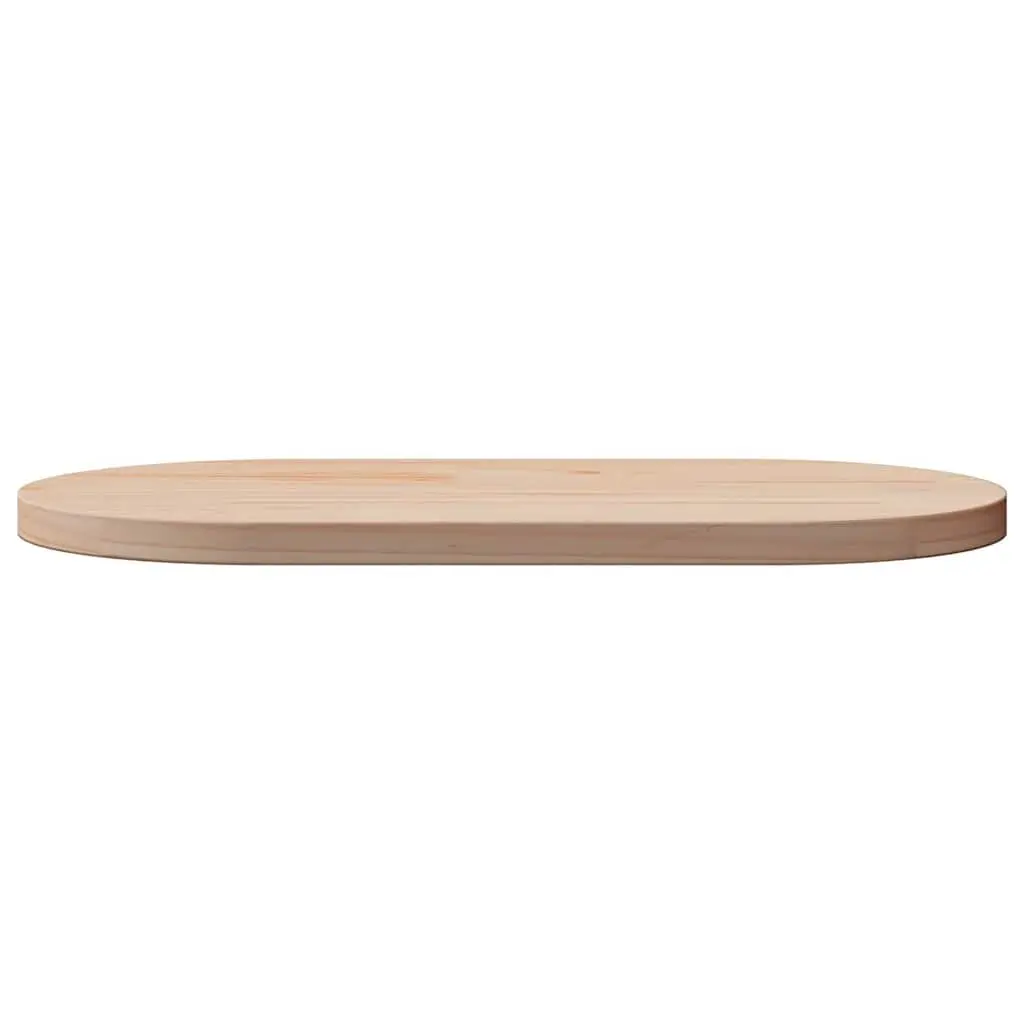 Pine Wood Replacement Table Top Oval Brown 70x35cm Solid Surface for Coffee Side Bar