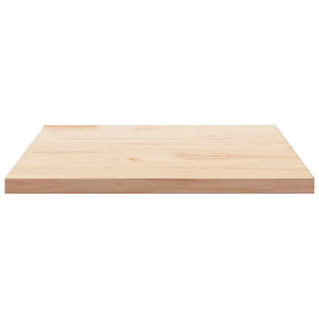 Brown Solid Pine Wood Square Table Top 80x80cm