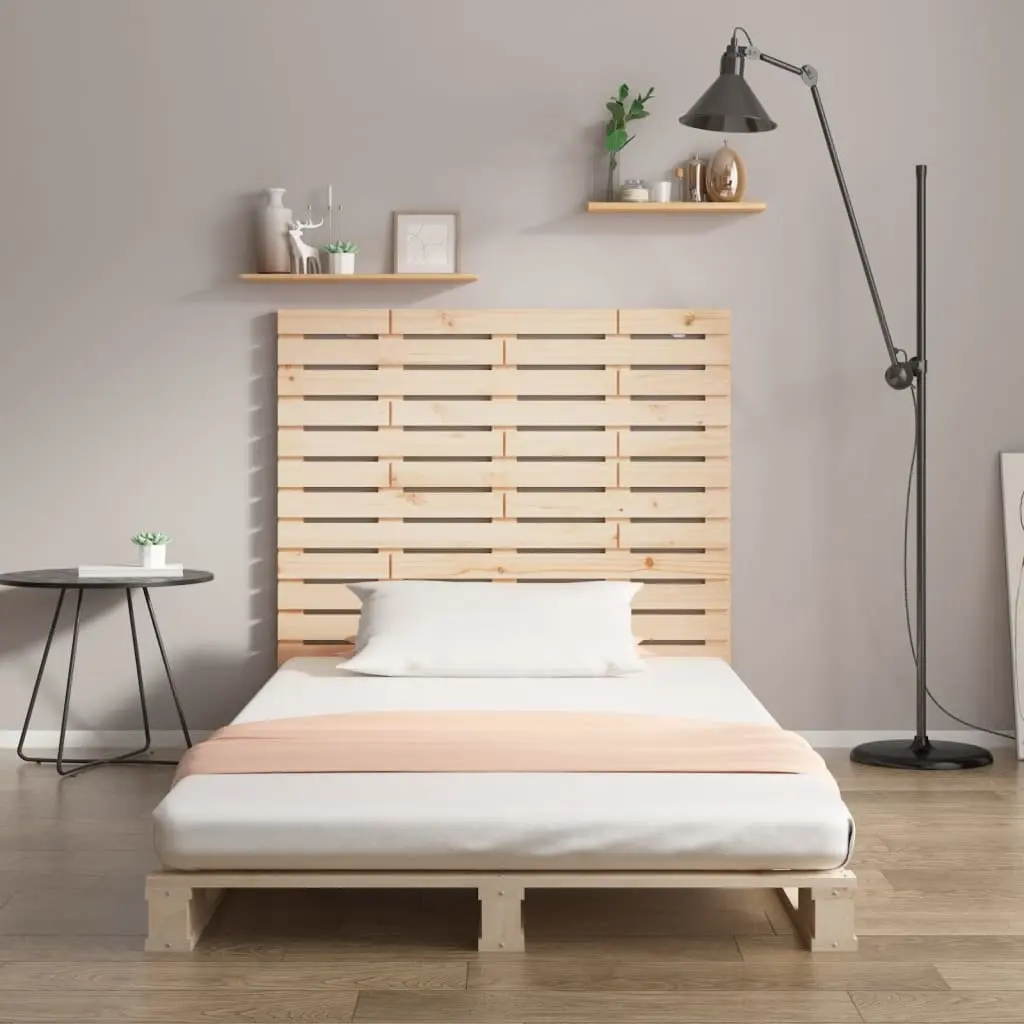 Wall Headboard Brown 96cm Solid Pine Wood