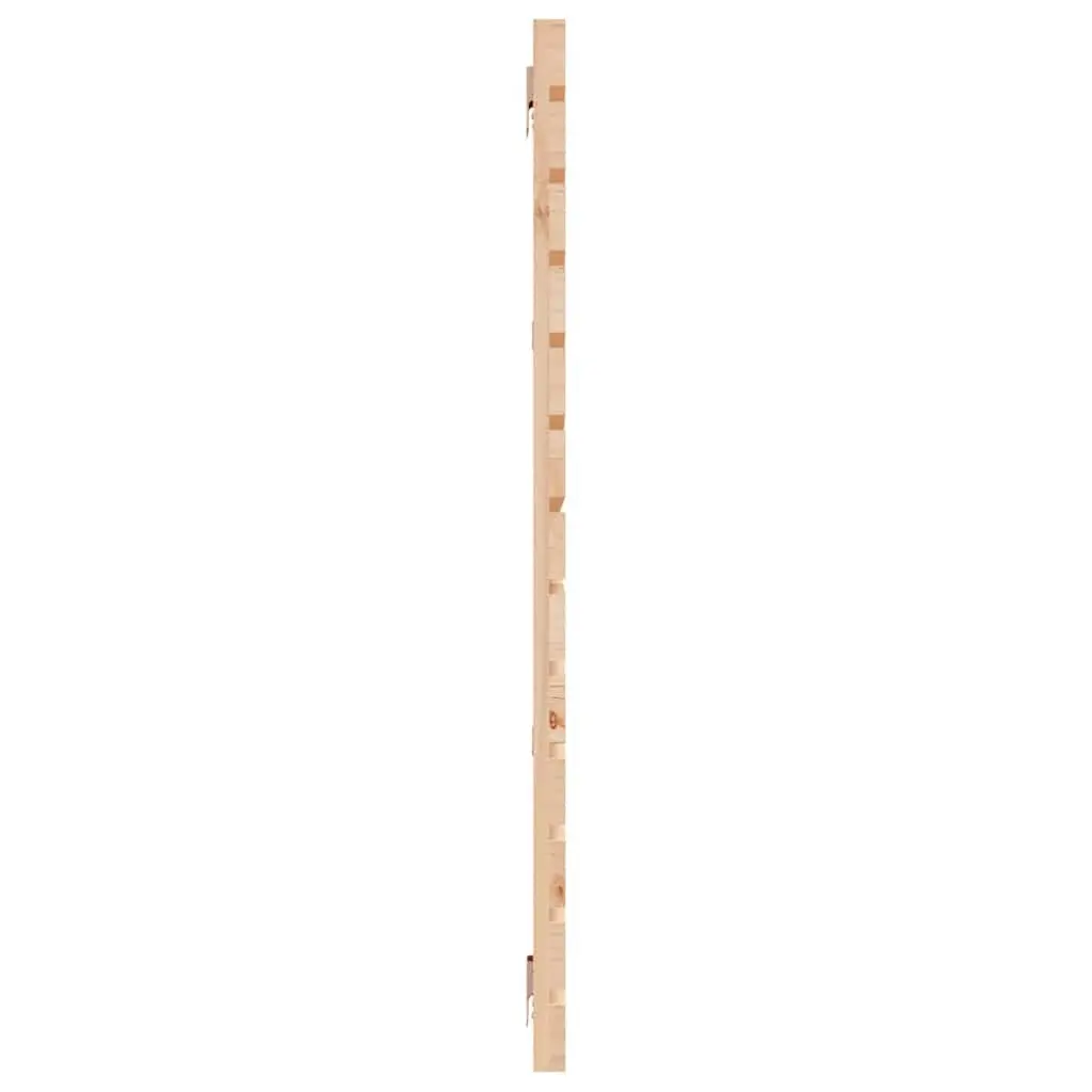 Solid Pine Wood Wall Headboard 156cm in Brown