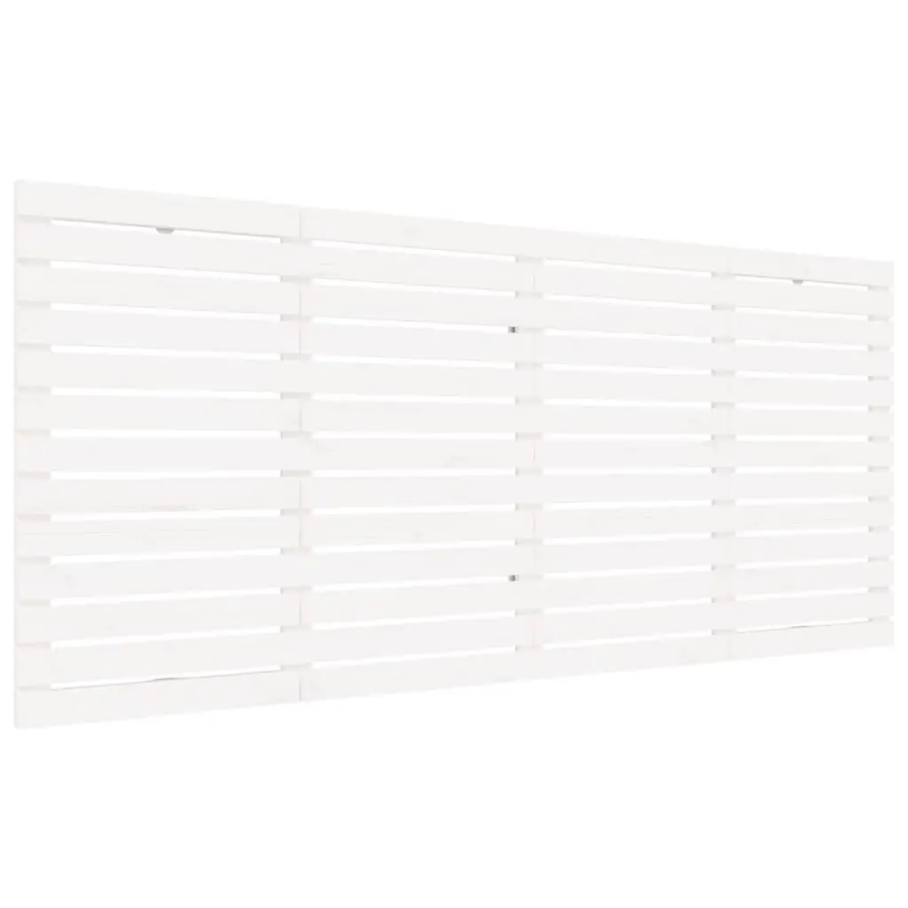 White Wall Headboard in Solid Pine for Bedrooms