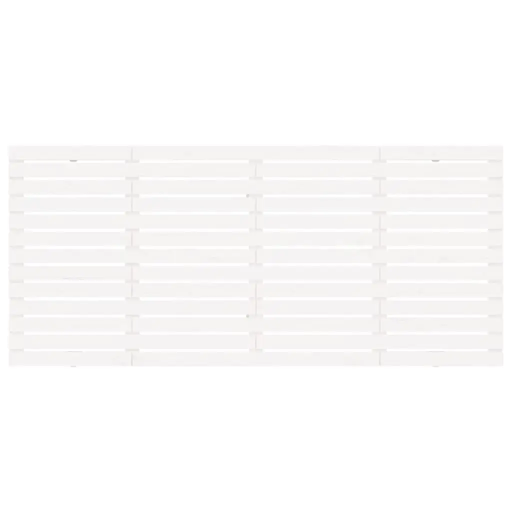 White Wall Headboard in Solid Pine for Bedrooms