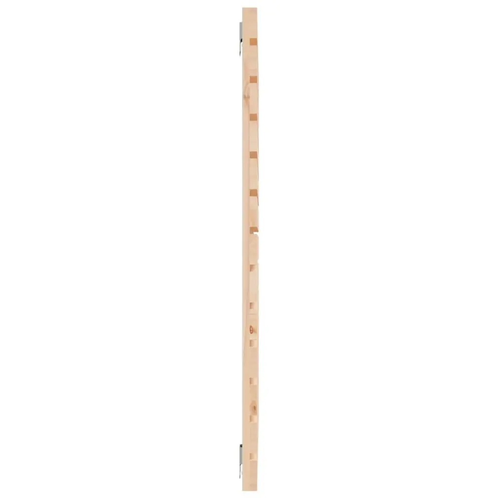 Brown Solid Pine Wall Headboard 141cm for Bedroom