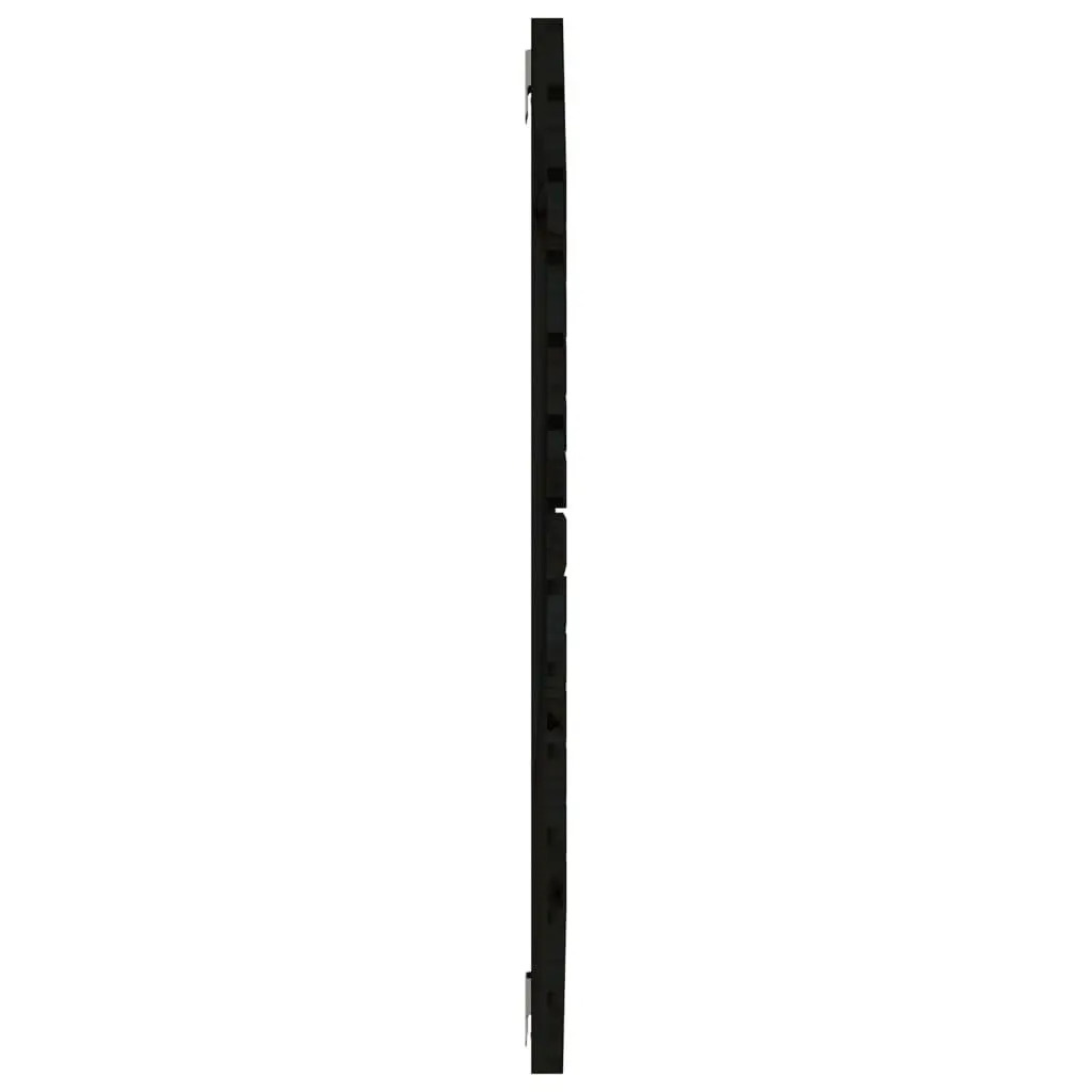 Black Solid Pine Wall Headboard for Bedrooms