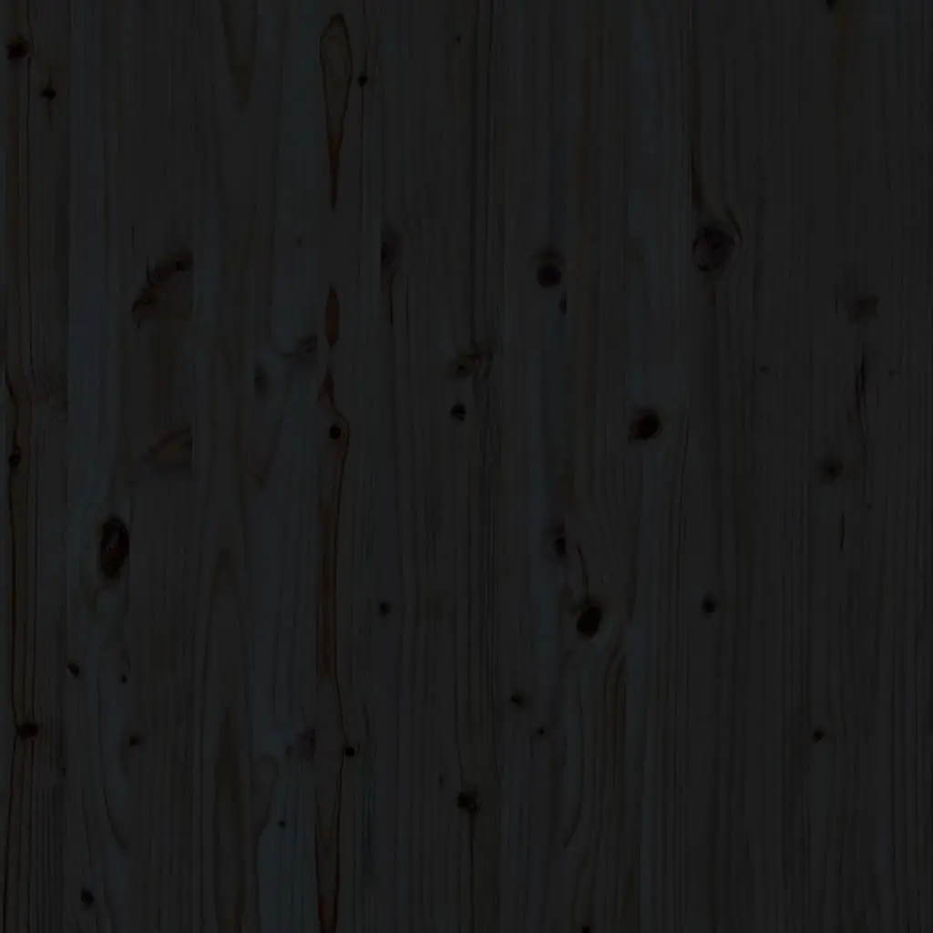 Black Solid Pine Wall Headboard for Bedrooms