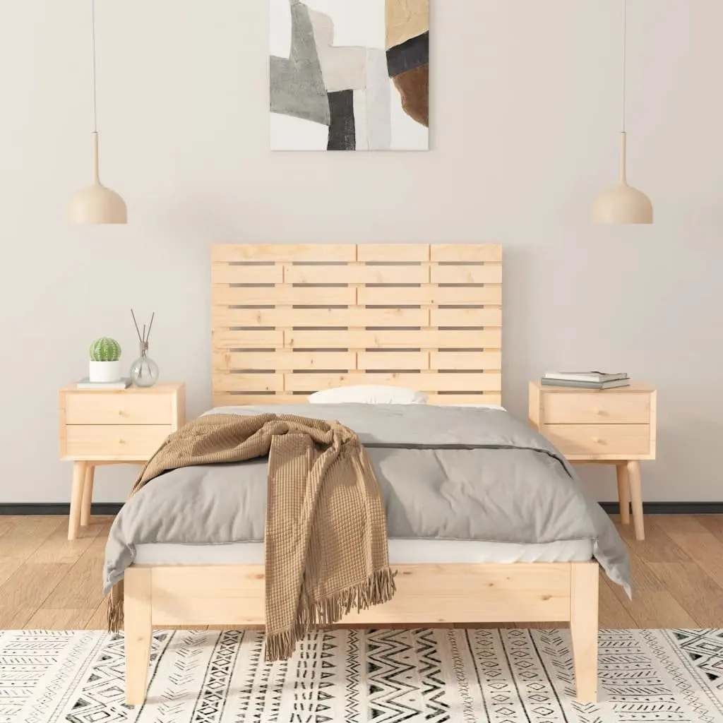 Wall Headboard Brown 96 cm Solid Pine Wood