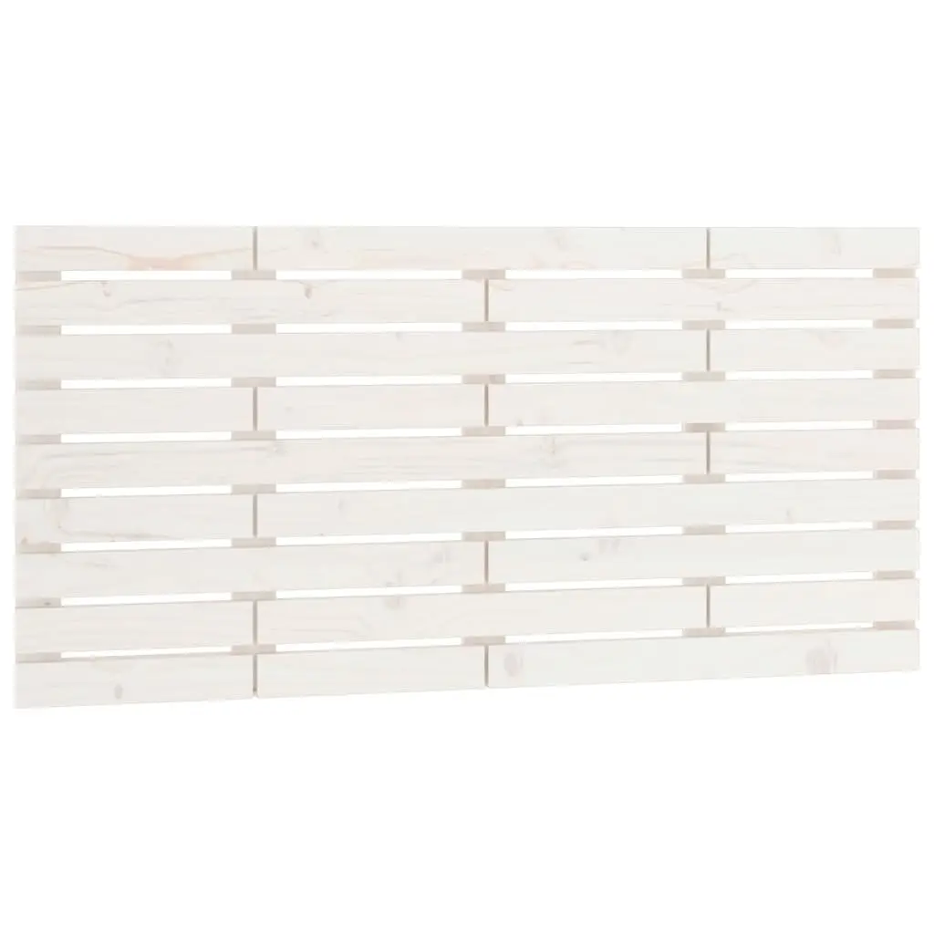 White Wall Headboard in Solid Pine 156cm