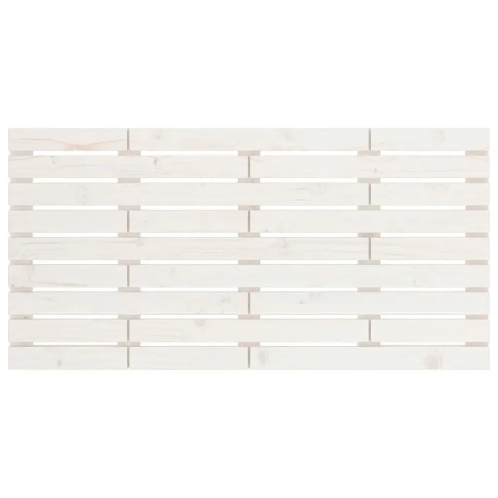 White Wall Headboard in Solid Pine 156cm